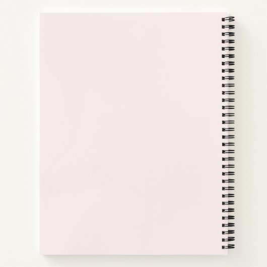 Personalized Botanical Pink Gratitude Journal ノートブック (裏面)
