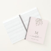 Personalized Botanical Pink Gratitude Journal ノートブック (内部)