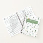 Personalized Botanical Recipe Notebook ノートブック (内部)