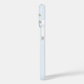 Personalized Botanical Watercolor Monogram Blue Case-Mate iPhoneケース (裏面 / 左)