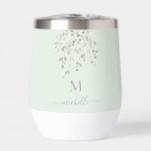 Personalized Botanical Watercolor Monogram Sage (正面)