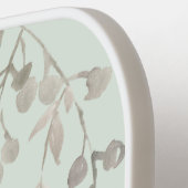 Personalized Botanical Watercolor Monogram Sage ピックルボールラケット (左詳細)