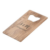Personalized Bottle Opener – Custom Beer Opener クレジットカード栓抜き (正面アングル)
