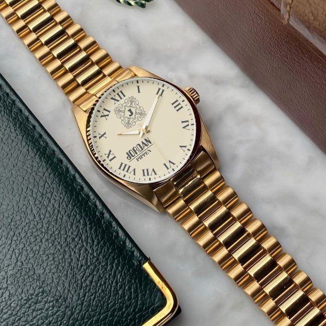 Personalized Boutique Emblem Vintage Luxury  腕時計 (クリエイターアップロード済み)