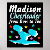 PERSONALIZED BOW TO TOE CHEERLEADING POSTER ポスター (正面)