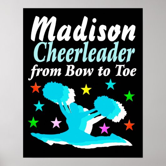 PERSONALIZED BOW TO TOE CHEERLEADING POSTER ポスター (正面)