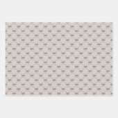 Personalized Bow Wavy Frame Photo Graduation ラッピングペーパーシート (正面2)