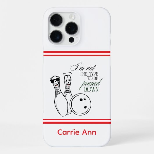 Personalized Bowler Phone Case iPhoneケース (裏面)