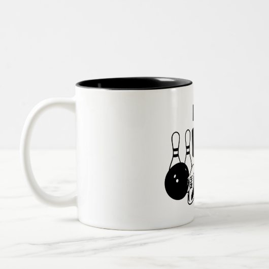 Personalized Bowling Mug Gift Jumbo-Tasse ツートーンマグカップ (左)