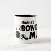 Personalized Bowling Mug Gift Jumbo-Tasse ツートーンマグカップ (中央)