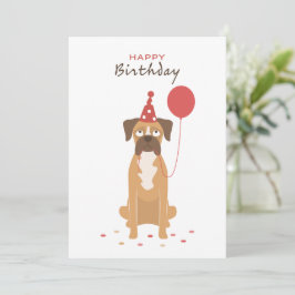 Personalized Boxer Birthday Card, boxer lover card シーズンカード