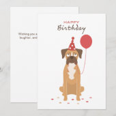 Personalized Boxer Birthday Card, boxer lover card シーズンカード (正面/裏面)