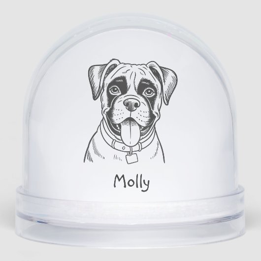 Personalized Boxer Dog Christmas (正面)