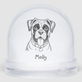 Personalized Boxer Dog Christmas (裏面)