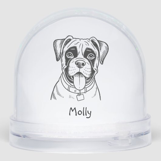 Personalized Boxer Dog Christmas (裏面)