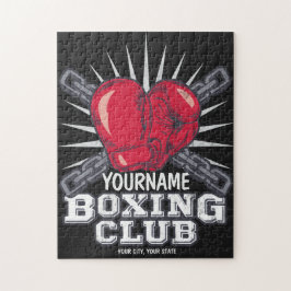 Personalized Boxing Gloves Fighter Champion Boxer ジグソーパズル