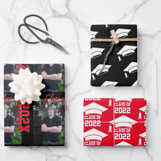 Personalized Boys Graduation  ラッピングペーパーシート (正面)