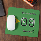 Personalized Brasil Soccer Fan Desk Accessory マウスパッド