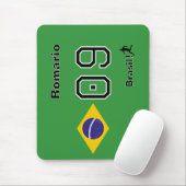 Personalized Brasil Soccer Fan Desk Accessory マウスパッド (マウス)