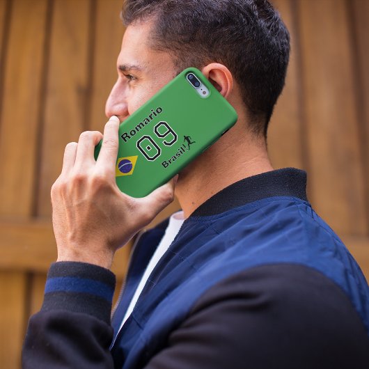 Personalized Brasil Soccer Legend Jersey Number Case-Mate iPhoneケース