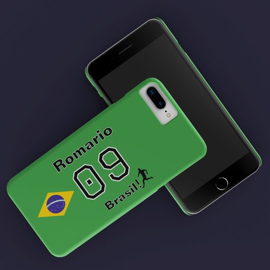Personalized Brasil Soccer Legend Jersey Number Case-Mate iPhoneケース