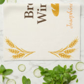 Personalized Bread Winner Trendy Elegant Tea Towel キッチンタオル (折り畳み)
