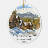 Personalized Breckenridge Ornament Custom Colorado セラミックオーナメント (左)