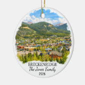 Personalized Breckenridge Ornament Custom Colorado セラミックオーナメント (左)