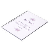 Personalized Bridal Shower Baked Goods Recipe Book ノートブック (左側)