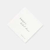 Personalized Bridal Shower Napkins | Minimalist スタンダードカクテルナプキン (角)