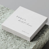 Personalized Bridal Shower Napkins | Minimalist スタンダードカクテルナプキン