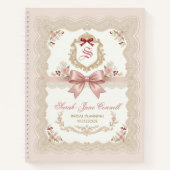 Personalized Bridal Wedding Planning Notebook ノートブック (正面)