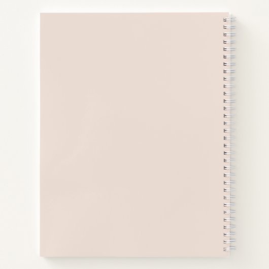 Personalized Bridal Wedding Planning Notebook ノートブック (裏面)