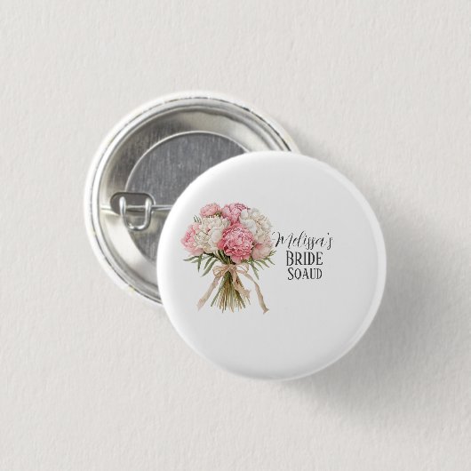 Personalized Bride Squad Button 缶バッジ (正面&裏面)