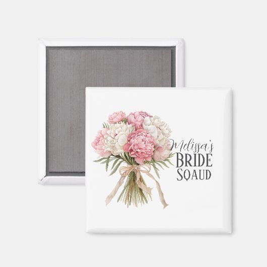 Personalized Bride Squad Magnet マグネット (正面/裏面)