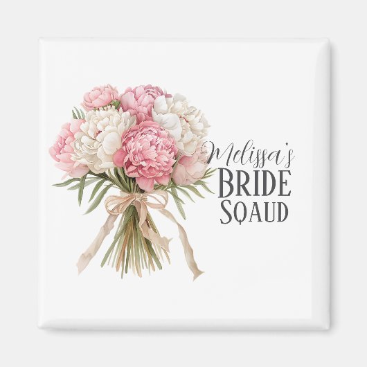 Personalized Bride Squad Magnet マグネット (正面)