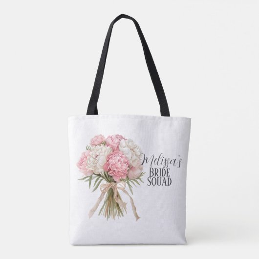 Personalized Bride Squad Tote Bag トートバッグ (裏面)