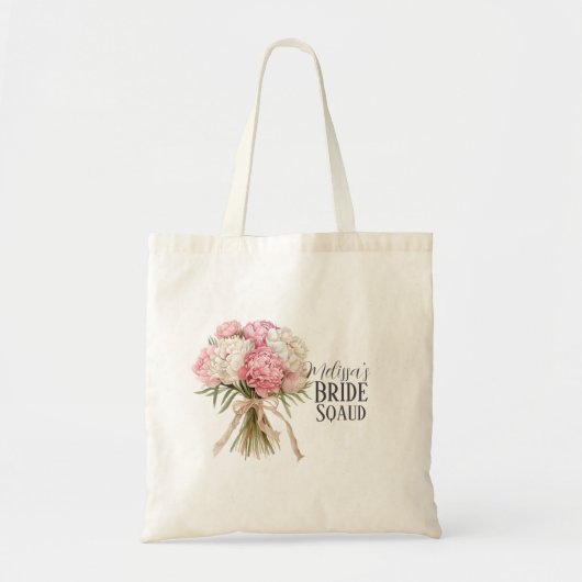 Personalized Bride Squad Tote Bag トートバッグ (正面)