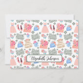 Personalized Bride Squad Wedding Note Card ノートカード (正面)