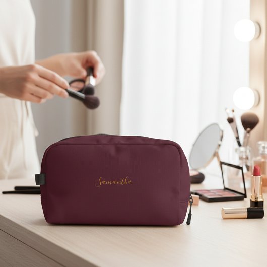 Personalized Bridesmaid Makeup Bag ドップキット