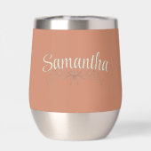 Personalized Bridesmaid Rustic Boho Wildflowers Th (背面)