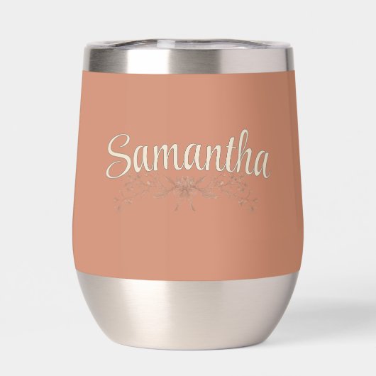 Personalized Bridesmaid Rustic Boho Wildflowers Th (背面)