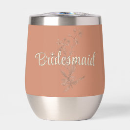Personalized Bridesmaid Rustic Boho Wildflowers Th