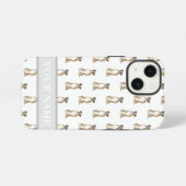 Personalized Brindle Boxer Dog iPhoneケース (裏面横)