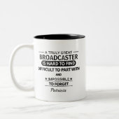 Personalized Broadcaster Thank You ツートーンマグカップ (左)