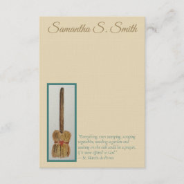 Personalized Broom - St. Martin de Porres Notecard 招待状