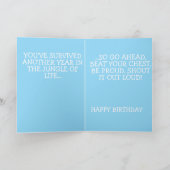 Personalized Brother's Birthday Greeting Card  カード (内部)