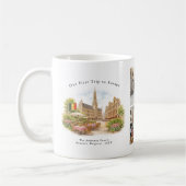 Personalized Brussels Belgium Travel Photo Mug コーヒーマグカップ (左)