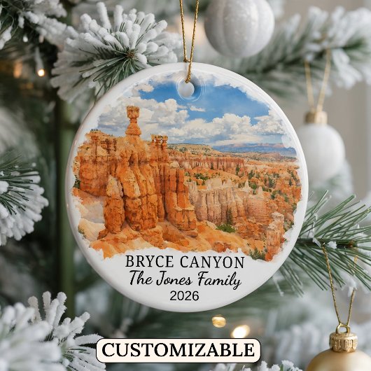 Personalized Bryce Canyon National Park, Utah セラミックオーナメント