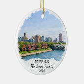Personalized Buffalo Ornament, Custom New York セラミックオーナメント (右)